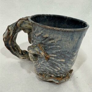 Artistic Blue Ceramic Mug